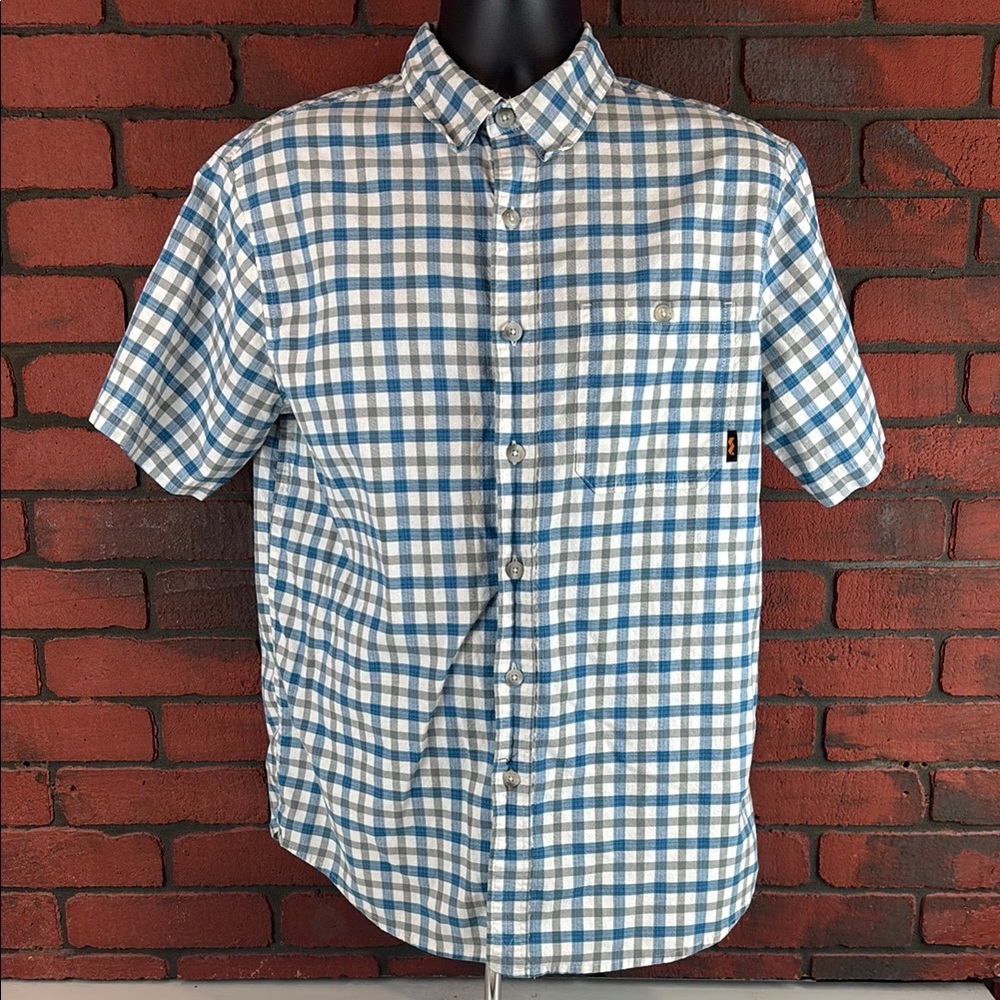 Walls Shirt Mens Checkered Short‎ Sleeve Button Down